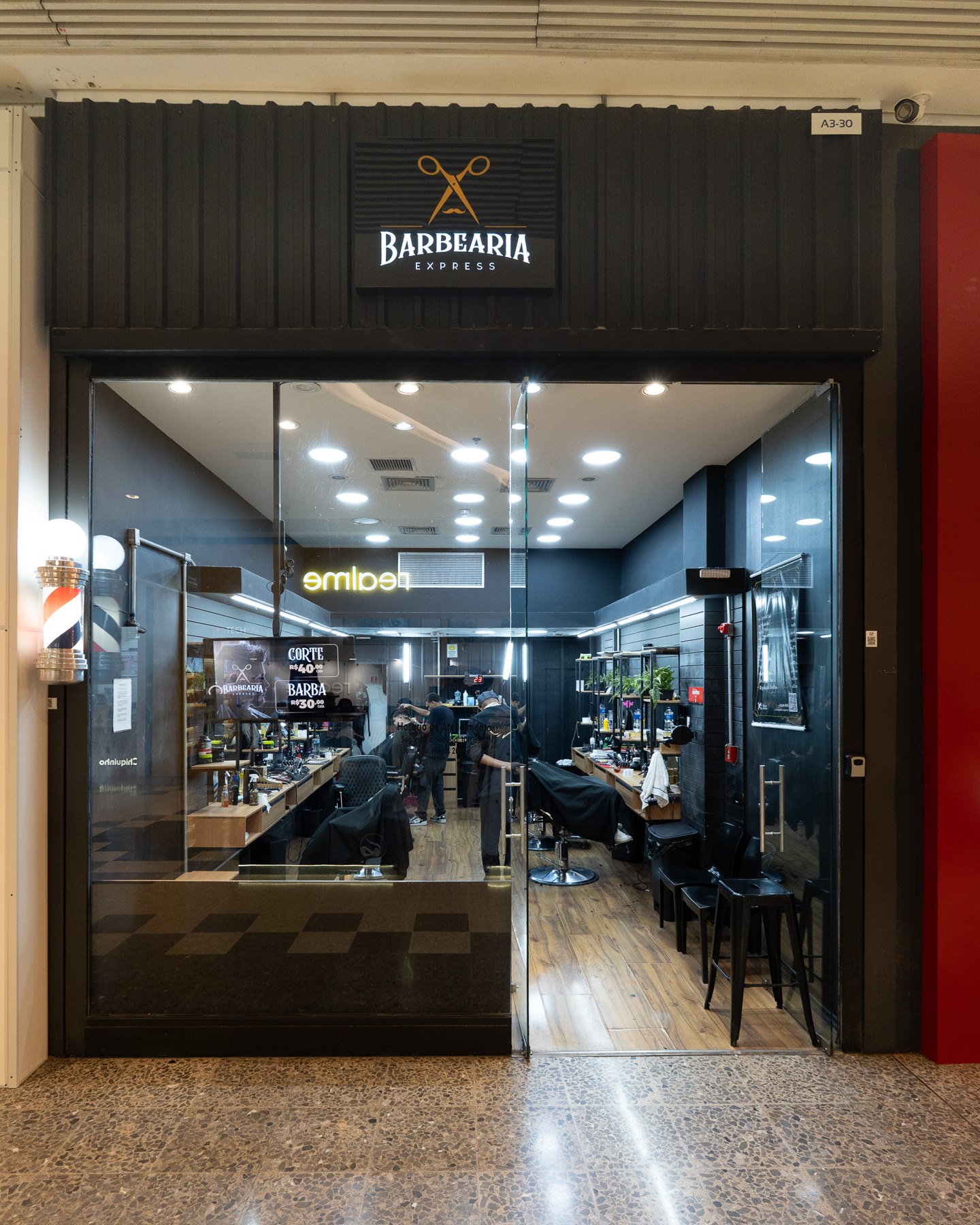 Fachada da A Barbearia Express — Mais Shopping